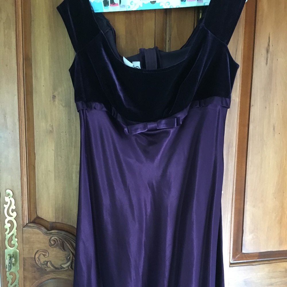 BOGO NWT Formal Rich Purple Velvet & Satin Girls
